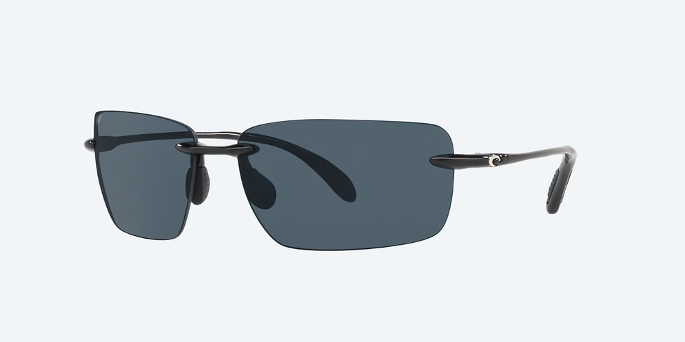 Costa Del Mar Sunglasses GULF SHORE Shiny Black / Gray POLARIZED 580P Plastic
