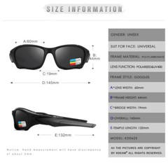 KDEAM Outdoor Sports Polarized Sunglasses Men’s Mirror MTB Cycling Goggles UV400