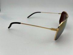 MAUI JIM Polarized Sunglasses MJ 778 05C Kami Gold White Dual Mirror Silver