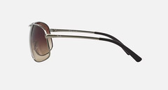 NEW* Ray Ban AVIATOR Gun Metal 64mm w Brown Gradient Sunglass RB3387 004/13