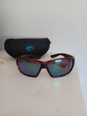 Costa Del Mar Tuna Alley 580P Tortoise BrownPolarized Fishing Sunglasses As Is
