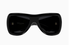 Saint Laurent SL 902 HOWL Unisex Pilot Sunglasses Black Frame Grey BIO NYLON Len
