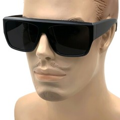 2021 MENS Black Flat Top New Large Motorcycle Style Sunglass OG Sunglasses XL