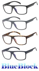 Blue Light Blocking Glasses Computer Gaming Flat Top Vision Care Protection