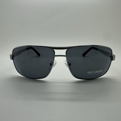 RARE Harley-Davidson Metal Riding Aviator Sunglasses Silver Gray HD642S 11A 63mm