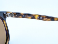 Ray-Ban Sunglasses, Polarized Lenses, RB 4184 710/83 3P Brown, 54-17-145, Italy