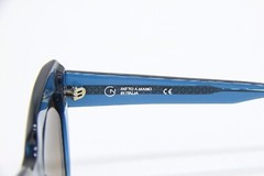 NEW FATTO A MANO IN ITALIA SVEVA COL. 290 BLUE AUTHENTIC SUNGLASSES 52-20