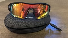 Torege Polarized Adult Sport Sunglasses “Rainbow” W/ Hard Case. Never Worn!