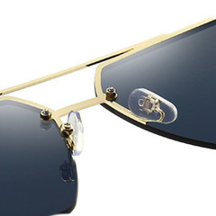 Men’s Sunglasses Designer Square Classic Gold Frame Shades Metal Fashion Hip Hop