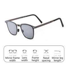 Portable Sunglasses New Ultra Light Stainless Steel Folding Sunglasses