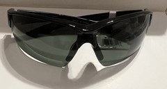 Sea Striker King Neptune Sunglasses Black Frame /Solid Grey Lenses
