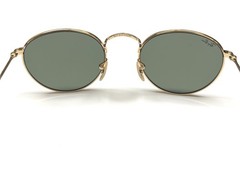 Ray-Ban RB 3447 001 Retro Sunglasses Gold with Green Glass Lens 50mm