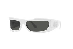 Versace Man Sunglasses 0VE4446 314/87 67mm White – Dark Grey Lens – NEW