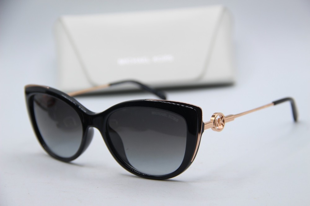 NEW MICHAEL KORS MK 2127U 33328G BLACK GOLD GRADIENT AUTHENTIC SUNGLASSES 55-18