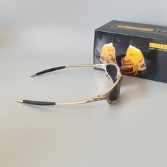 Oakley Penny & Juliet X-Metal Sunglasses Silver Alloy Frame Black Lens