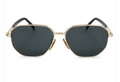David Beckham Men’s Geometric Sunglasses DB 1132/F/S Gold Metal Dark Gray 60-15