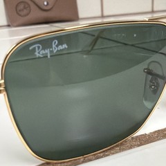 1980’s 52[]16mm VINTAGE B&L RAY-BAN GEP G15 UV SMALL CARAVAN AVIATOR SUNGLASSES