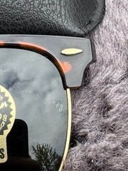 New Ray-Ban Clubmaster RB3016 Tortoise /G-15 Green Large 55mm Sunglasses