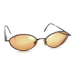 Serengeti Copper Brown Metal Round Oval Sunglasses Frames Italy Designer Unisex