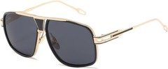 Sunglasses Men Women Unisex Goggle Alloy Big Frame Metal Punk Style Shield