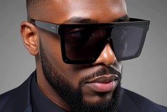 Men’s Women’s Sunglasses Black Mirror Lens Reflective New Style Designer Shades