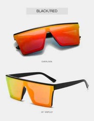 Men’s Women’s Sunglasses Black Mirror Lens Reflective New Style Designer Shades