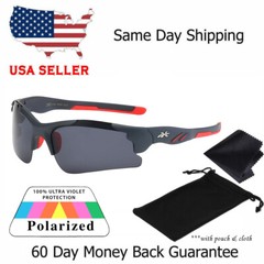 X-Loop Polarized Wrap Sunglasses Mens Sport Fishing Golfing Glasses Tac Lens