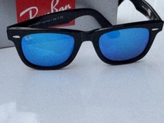 NEW Ray-Ban RB2140 Original WAYFARER 901/17 BLUE MIRROR Sunglasses 50mm