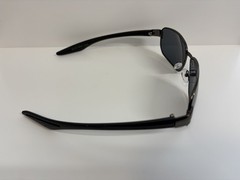Mens Classic Rectangle Shape Sunglasses Gray Metal Frame Tinted UV400 Lens