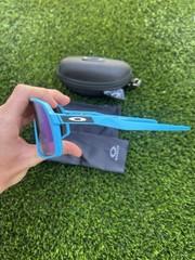 Oakley Sutro Shield Sunglasses Mirrored Blue Lens Blue Frame 140mm OO9406