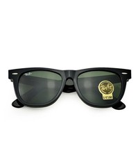 New Ray-Ban RB2140 Wayfarer Black Frame /G15 Green Unisex 54MM Sunglasses