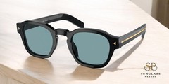 PRADA PR A16S 16K04D Black Polarized Green Polarized 52 mm Men’s Sunglasses