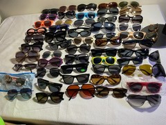 Lot of 71 Mixed Sunglasses & Frames Men’s Women’s Kids Assorted Styles Sizes Col