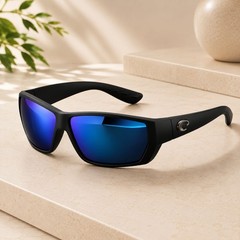 COSTA Del Mar Polarized Sunglasses Black Blue for Driving Fishing New In Box