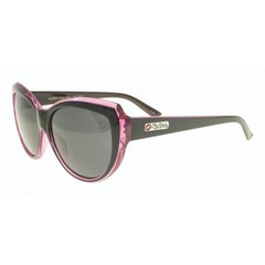 Flygirls Kissy Fly Sunglasses – Shiny Black Pink – Polarized Smoke Lenses – New