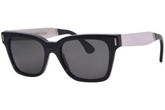 RetroSuperFuture America 771 W12 Sunglasses Black/Silver/Solid Grey Zeiss 51mm
