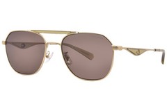 Coach HC7176B 900573 Sunglasses Men’s Satin Light Gold/Green/Brown Pilot 57mm