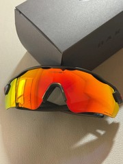 NEW Oakley OO9208 Radar EV Path Polished Black Frame Men’s Sunglasses ORANGE