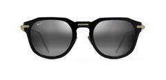 NEW Maui Jim Alika Sunglasses Black Gold Neutral Grey Polarized Proof Purchase