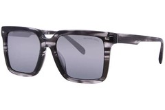 Michael Kors Abruzzo MK2217U 396688 Sunglasses Men’s Black Horn/Grey Lenses 55mm