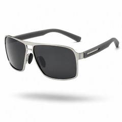 Polarized Men Women Sunglasses UV400 Metal Rectangular Modern Lightweight Trendy