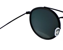 Ray-Ban Sunglasses RB3647N Round Double Bridge Black Frame Blue Grey Lens 51mm