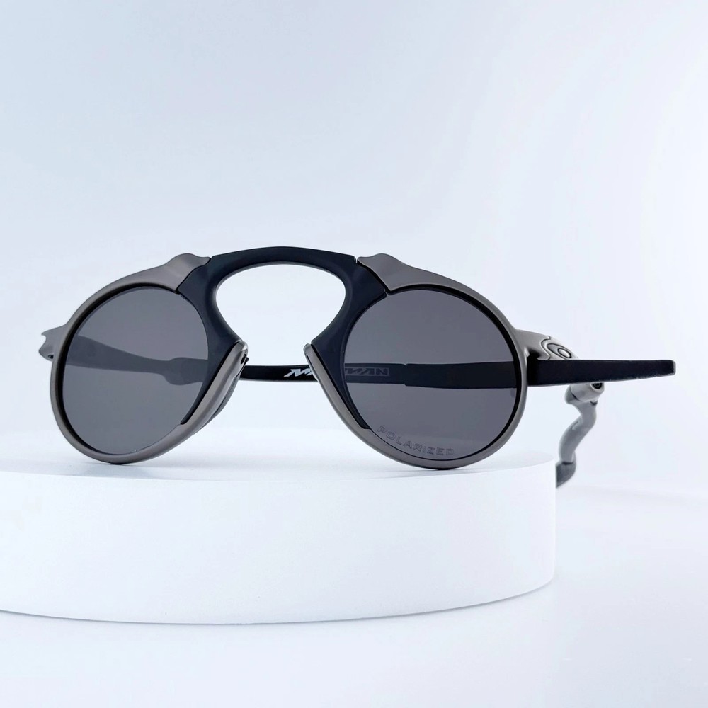 Oakley Madman OO6019 X-Metal Pewter Black Iridium Polarized IN BOX