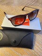 New Ray-Ban Chris RB4187 Tortoise Gradient Brown Unisex 54mm Sunglasses