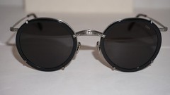 EYEVAN New Sunglasses Silver AG Black Grey 720E C.1000 46 23 140