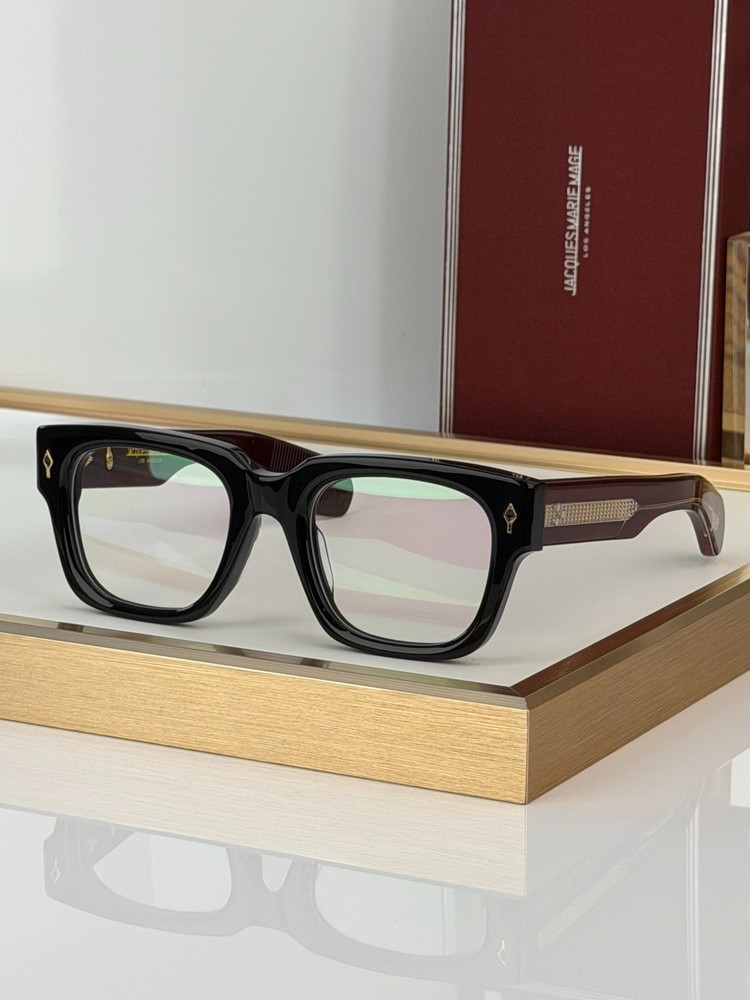 Jacques Marie Mage ENZO-EPOXY Unisex Eyeglasses Red/Clear 51-23 150mm