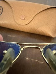 Ray-Ban RB3362 Aviator Gold Metal Gradient sunglasses with case