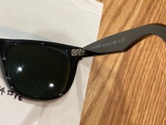 Ray-Ban RB2140 Black Classic Wayfarer Unisex 54mm Sunglasses & Case Perfect!!