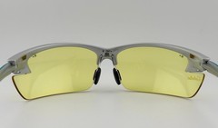 Cabela’s Lightweight Silver Wrap Shooting Safety Sunglasses, Yellow Plastic Lens
