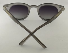 Montblanc Full Rim Sunglasses | Gray Frame | 100% UV Protected Black Lenses